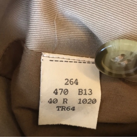 Burberry Vintage DBL Breasted Trench Wool/Cashmere Zip Lining Belt 40R - Picture 6 of 16